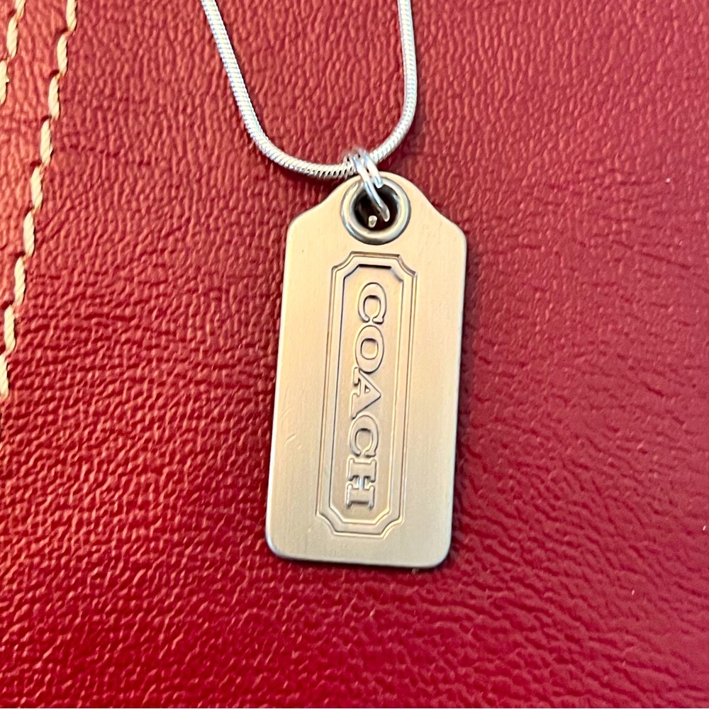 Coach Tag Necklace